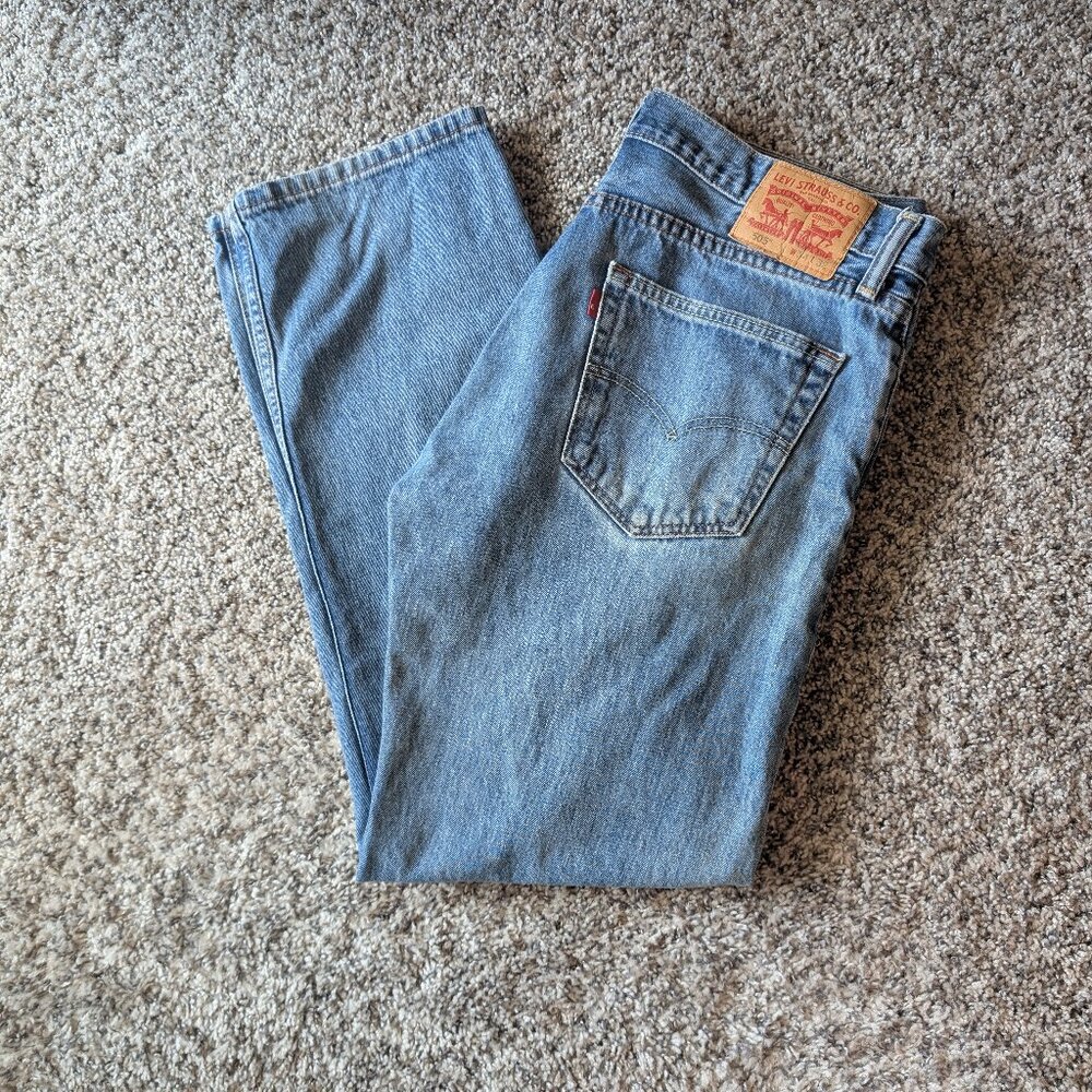 Levi's Men's Straight Jeans - Light Blue